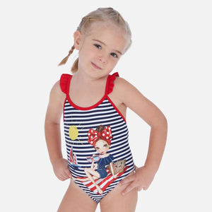Mayoral Graphic Print Swimsuit