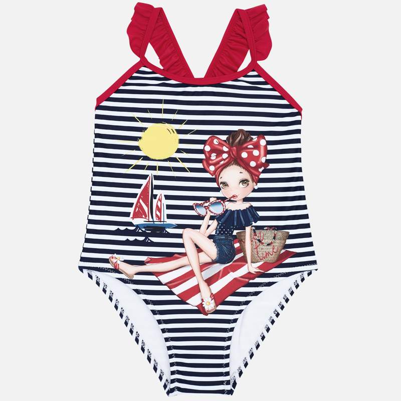 Mayoral Graphic Print Swimsuit