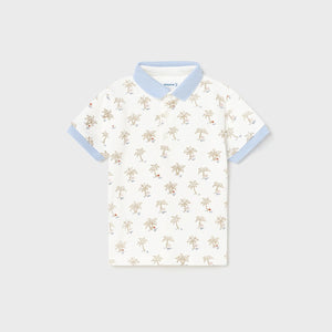 Mayoral Toddler Boy Small Print Polo Shirt
