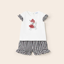 Load image into Gallery viewer, Mayoral Toddler Girl Plaid Short &amp; Top Set
