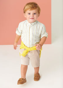 Mayoral Toddler Boy Linen Ceremony Shorts