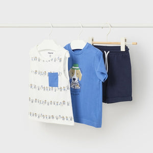 Mayoral Toddler Boy 3-piece Tshirts & Shorts Set
