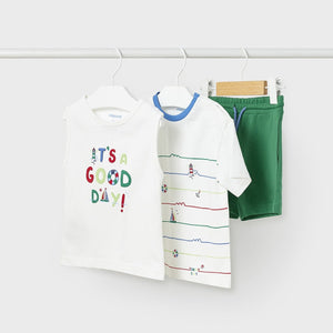 Mayoral Toddler Boy 3-piece Tshirts & Shorts Set