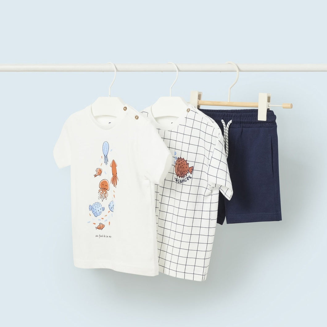 Mayoral Toddler Boy 3-piece Tshirts & Shorts Set