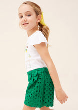 Load image into Gallery viewer, Mayoral Girl Eyelet Shorts
