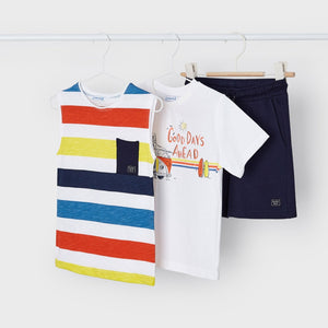 Mayoral Boy 3-piece Tshirt & Shorts Set