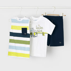 Mayoral Boy 3-piece Tshirt & Shorts Set