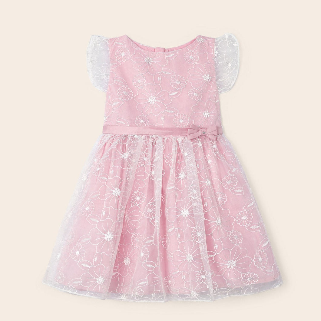 Mayoral Girl Embroidered Ceremony Dress