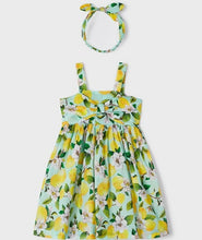 Load image into Gallery viewer, Mayoral Girl Lemon Print Jersey Dress
